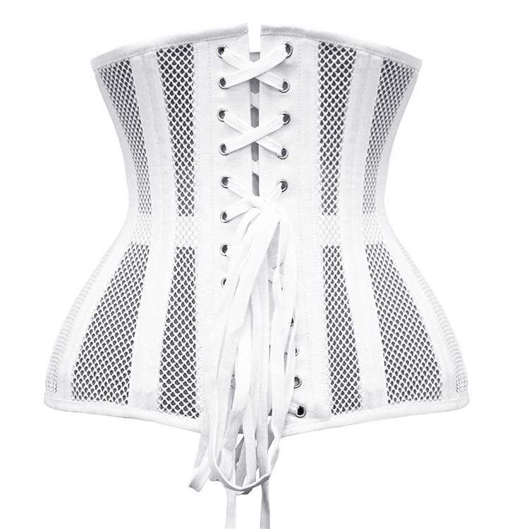 Women's Gothic Mesh 24-steel boned Underbust Corsets