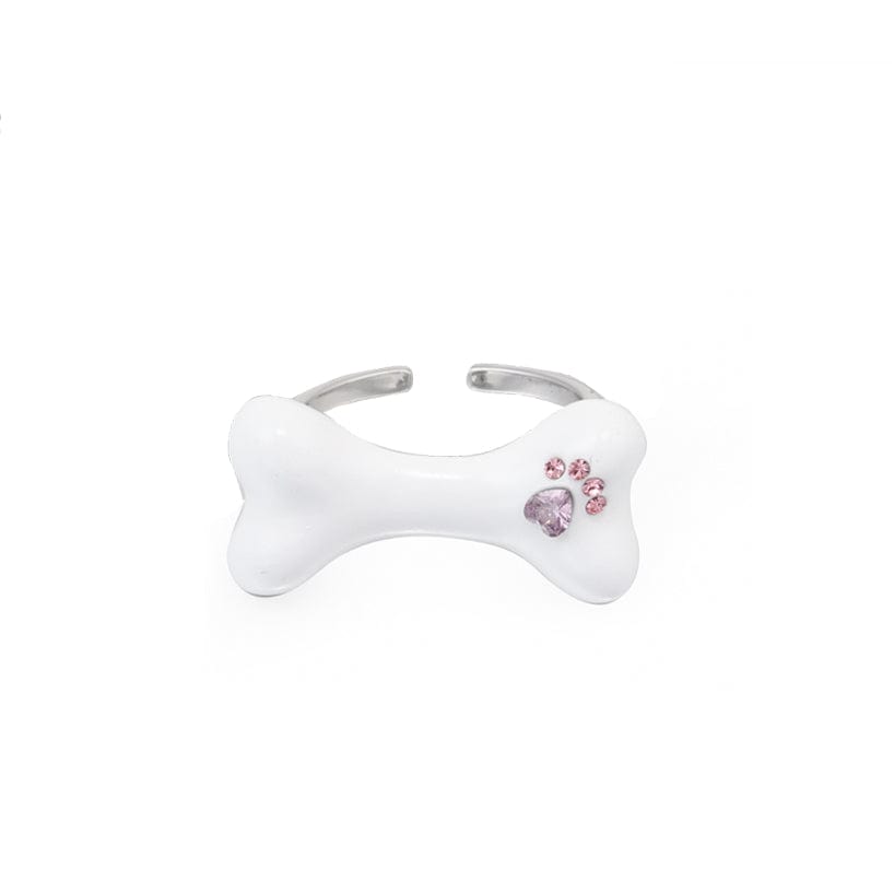 Kobine Women's Grunge Bone Beaded Ring