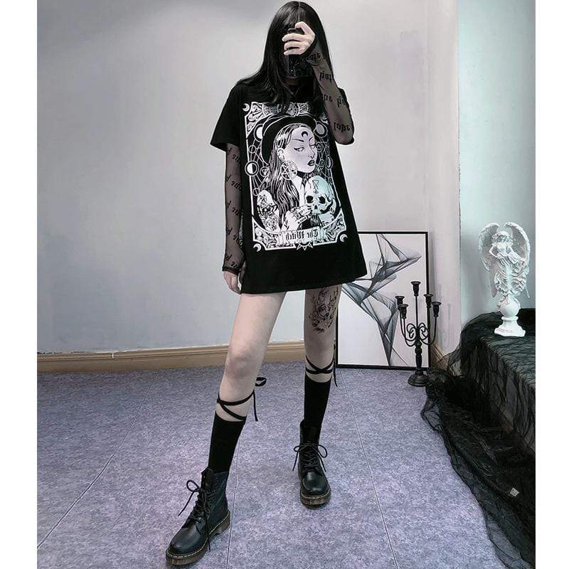 Women's Lace-up Long Socks