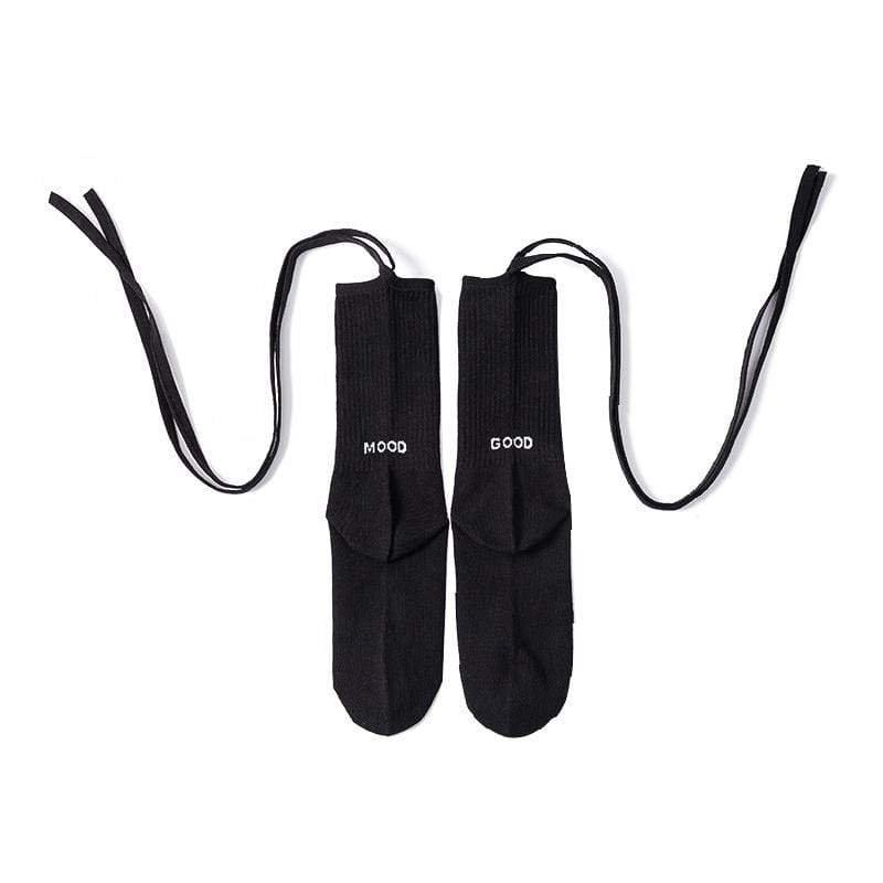 Women's Lace-up Long Socks