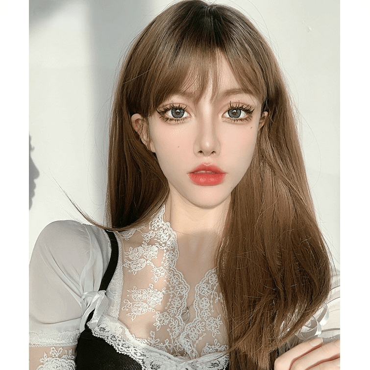 Kobine Women's Natural Straight Synthetics Hair Wig