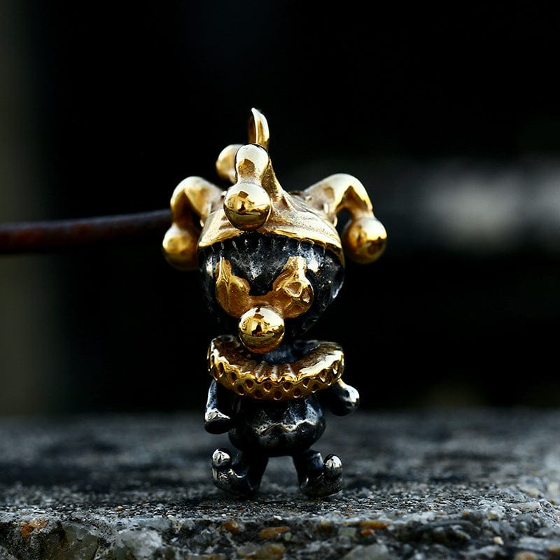 Kobine Women's Punk Double Color Wizard Doll Necklace