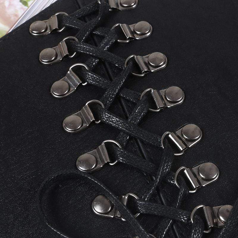 Women's Vintage Faux Leather Lacing Wide Belts