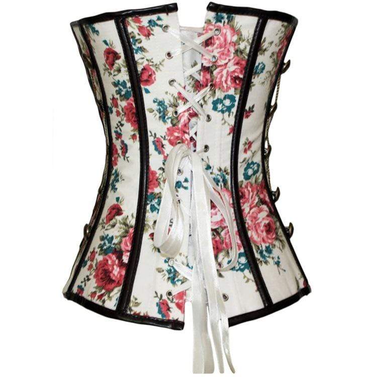 Women's Vintage Floral Multi-chain Overbust Corsets