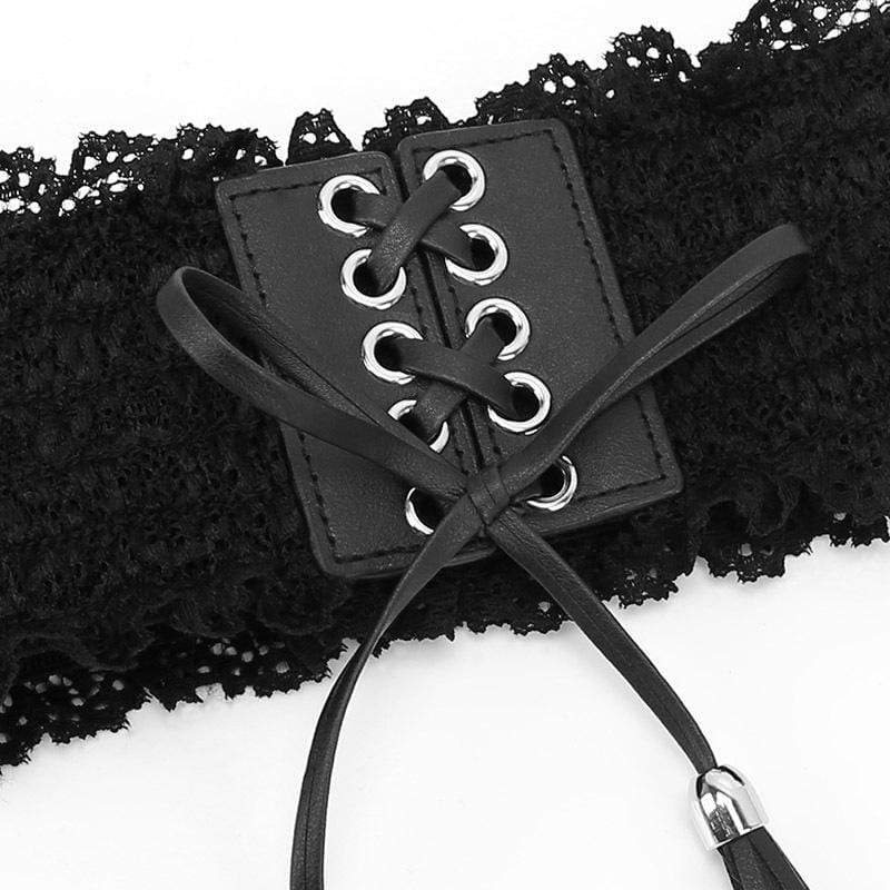 Women's Vintage Lace Wide Belts