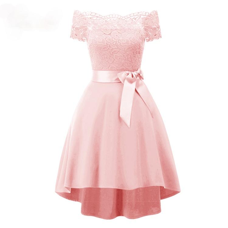 Women's Vintage Off Shoulder Lace Party Dresses Wedding Dress