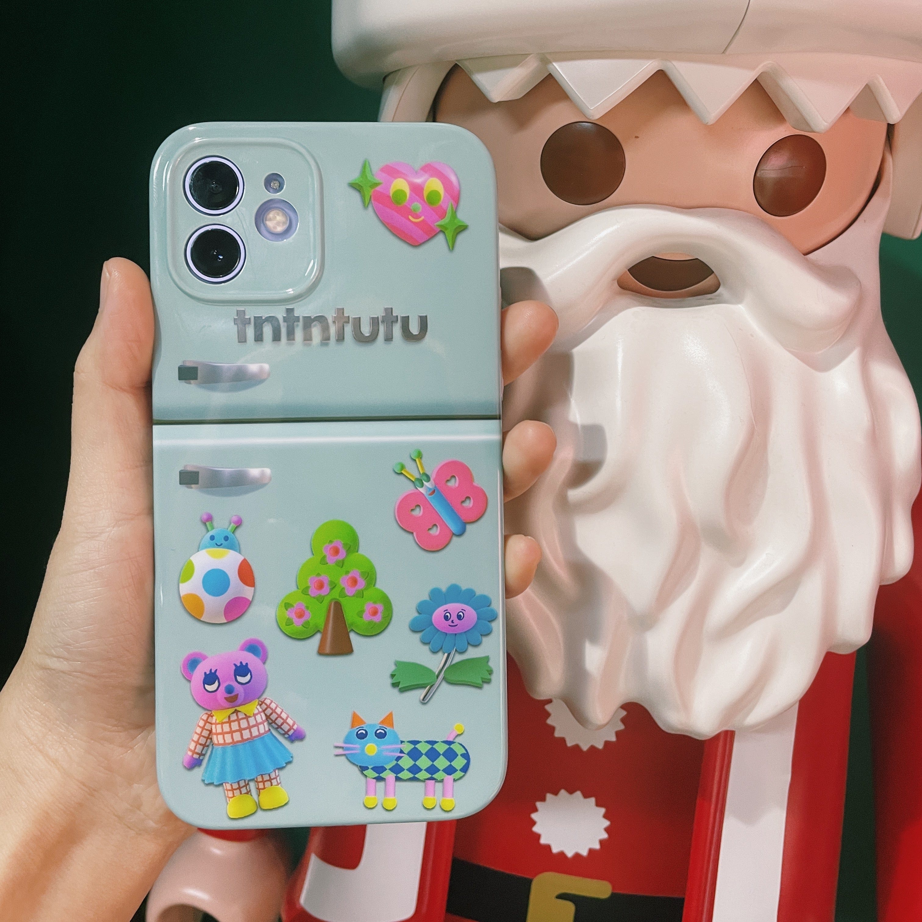 Pink Kawaii Women's Cartoon Printed Refrigerator Phone Case