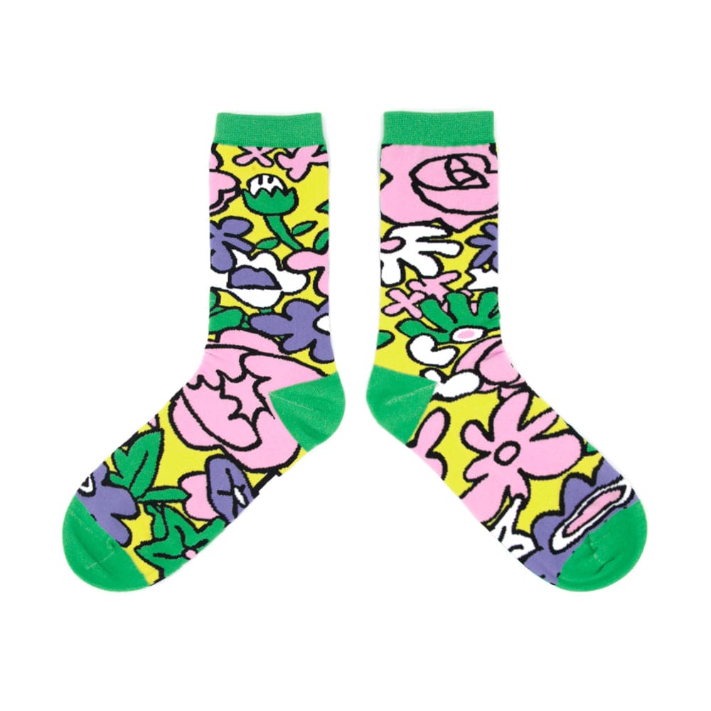 Pink Kawaii Women's Lovely Floral Socks