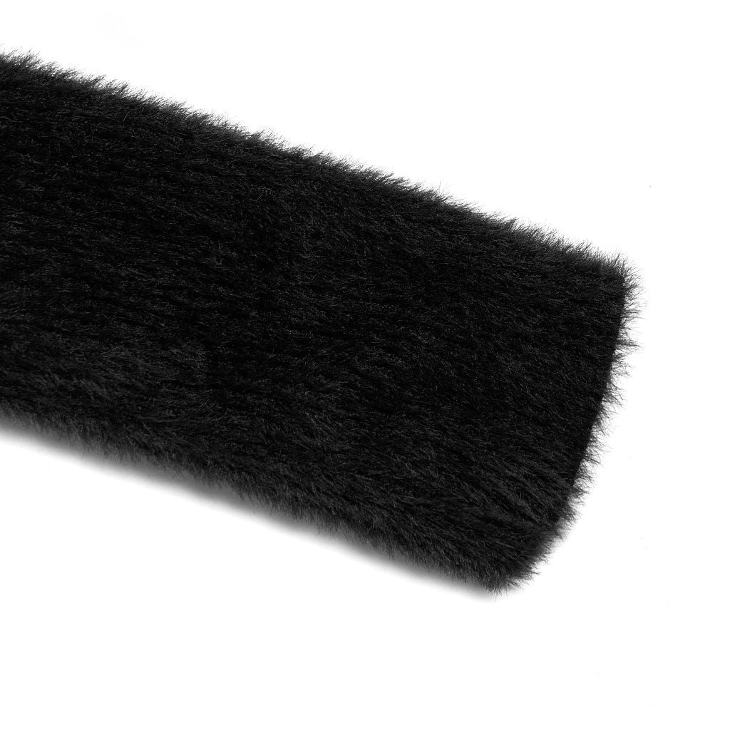 PR-A Women's Punk Off Shoulder Mohair Sweater