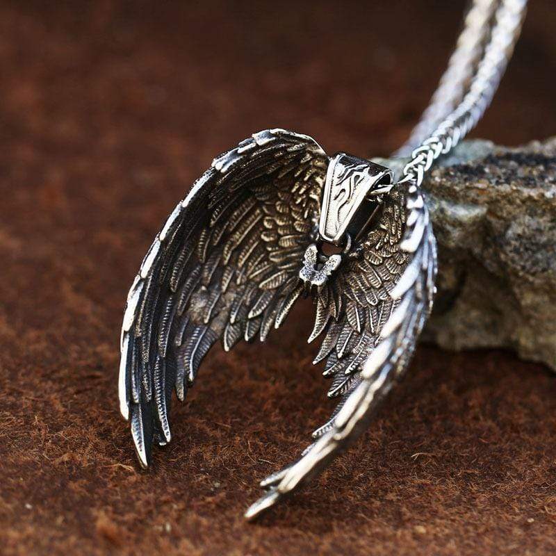 Men's Punk Wing Necklace