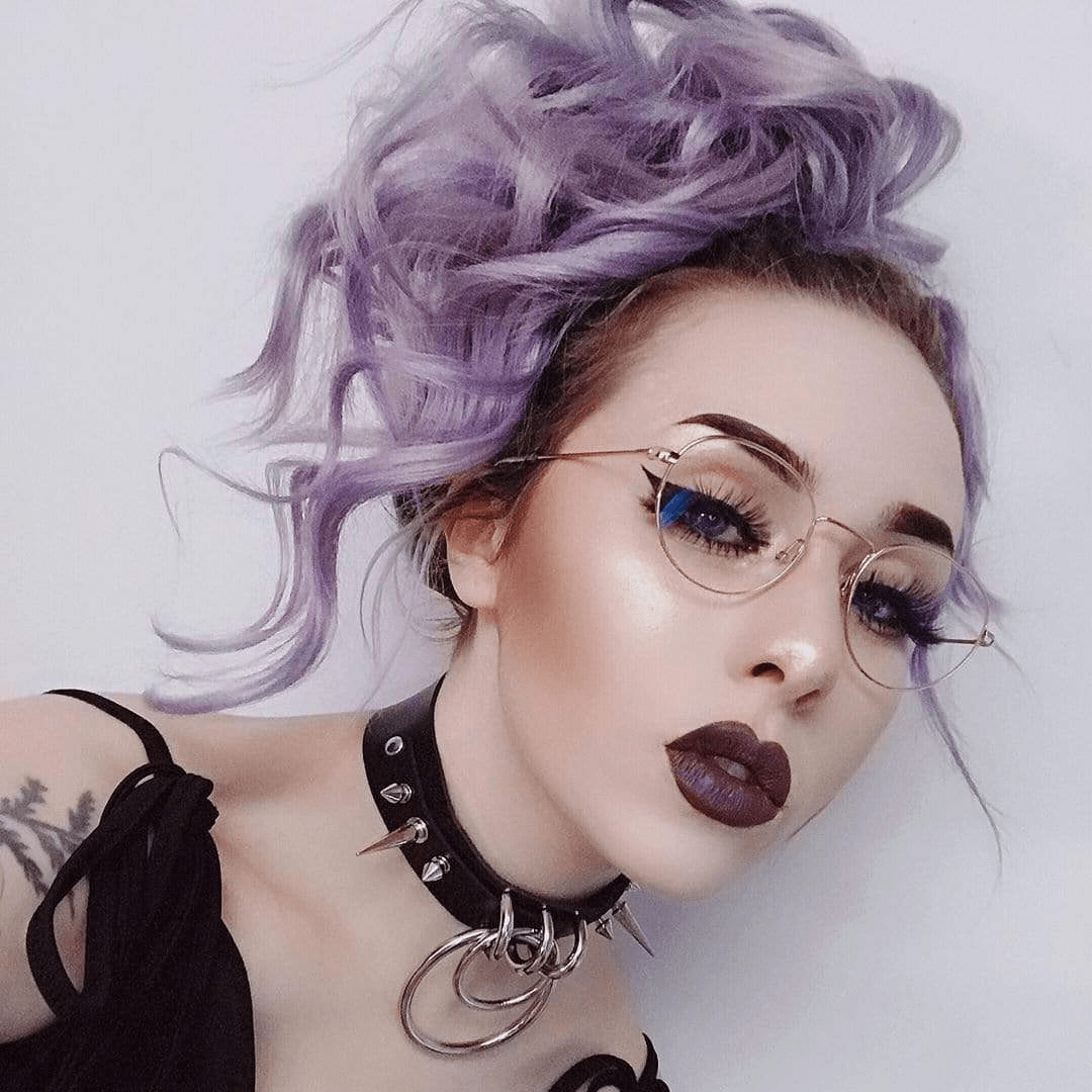 Women's Goth O-ring Rivets Faux Leather Choker