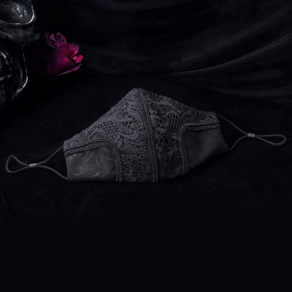 Gothic Jacquard Masks Black