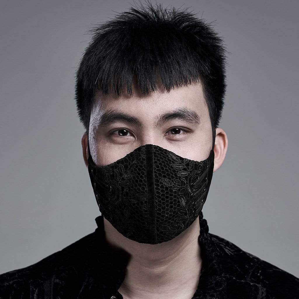 Gothic Jacquard Masks Red