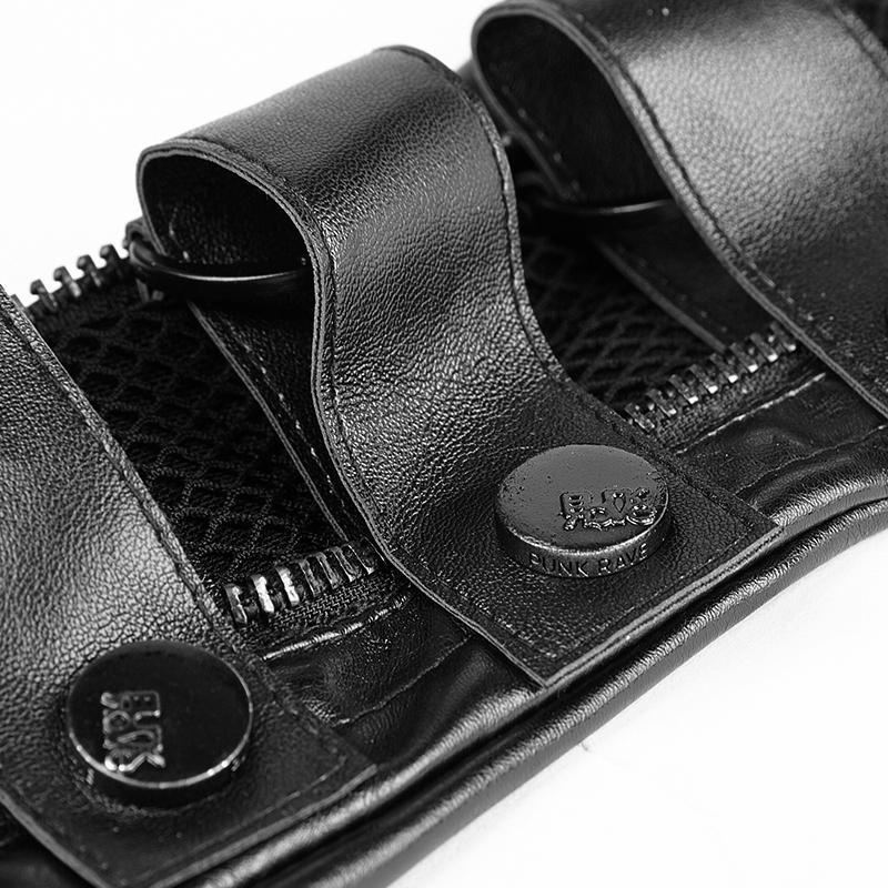 Men's faux leather Long Gloves