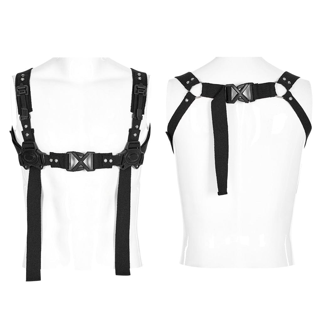 PUNK RAVE Men's Punk Adjustable Harness