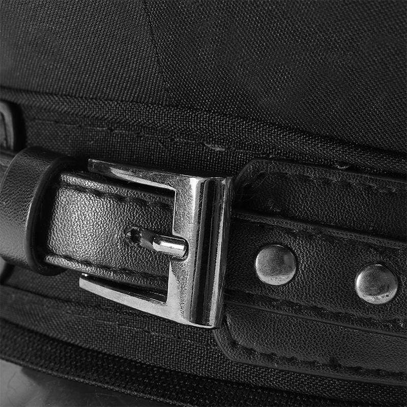 Men's Punk Military Rivets Buckle-up Hats