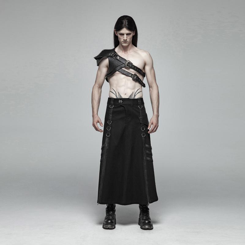 Men's Steampunk Faux Leather Harness