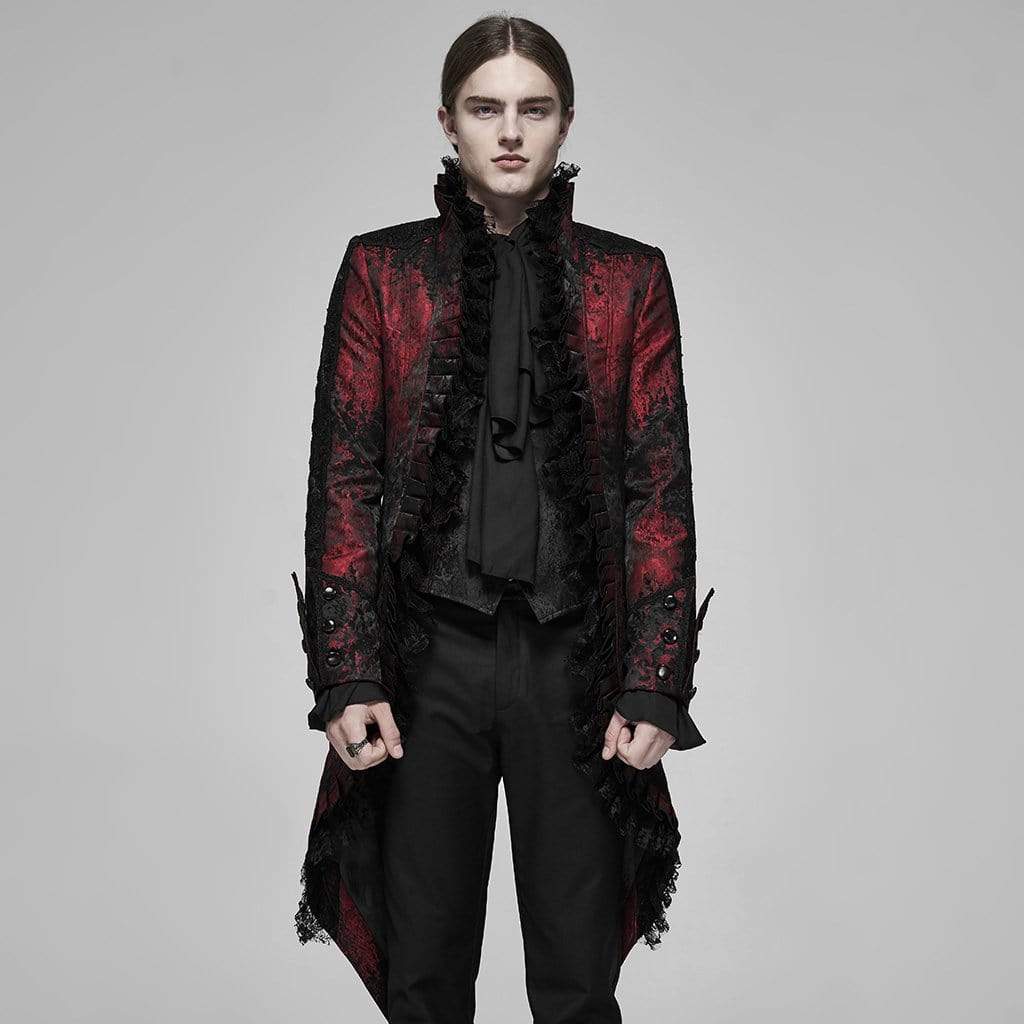 Men's Vintage Gorgeous Lace Tuxdo Coats