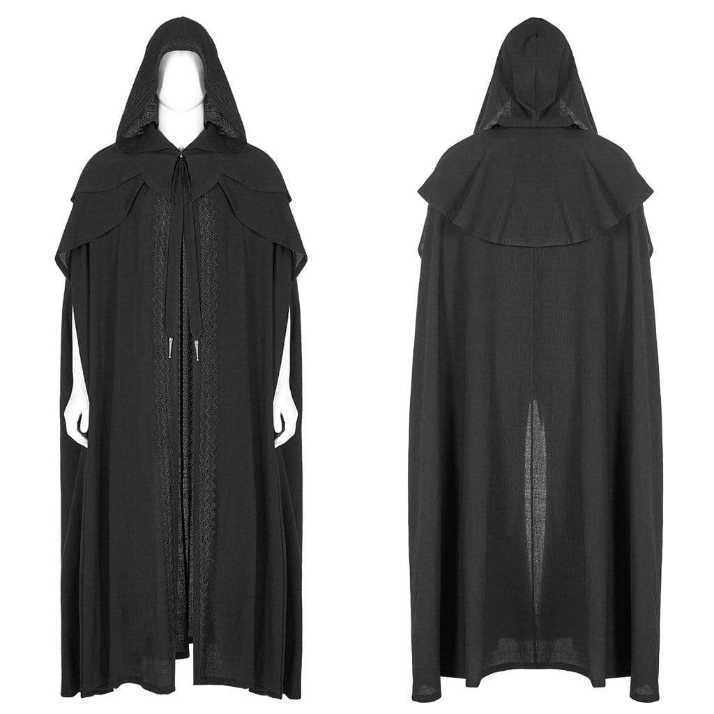Men's Vintage Multi-layered Hooded Cloaks