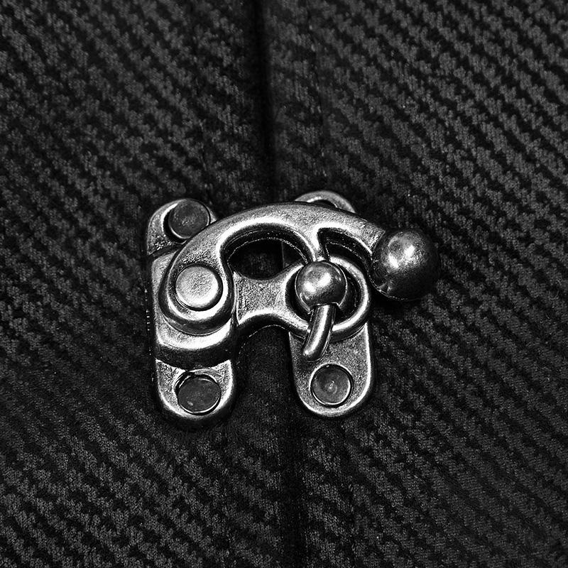 Punk Rave Men's Steampunk V-neck Metal Buckles Deco Waistcoat Vest Y862