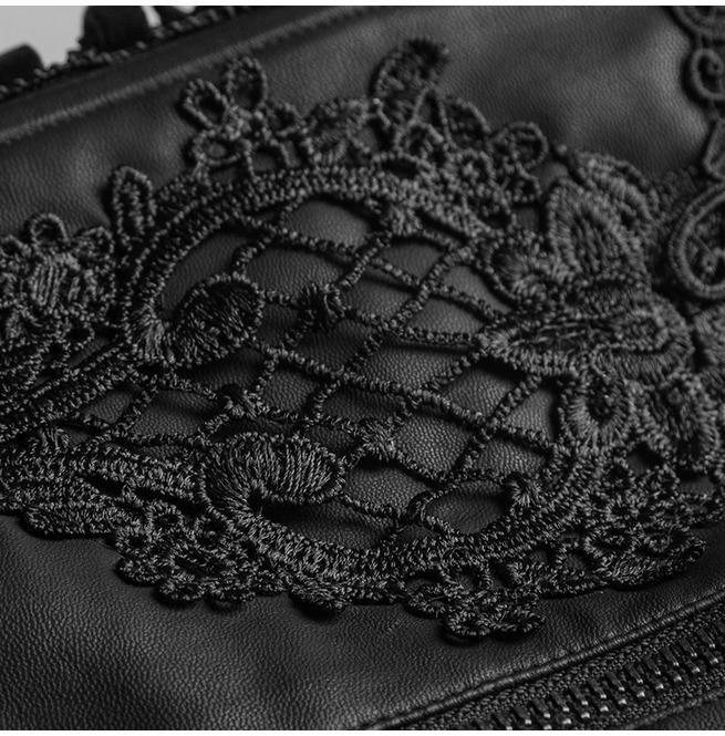 Women's Gothic Lolita Lace Up Faux Leather Girdle