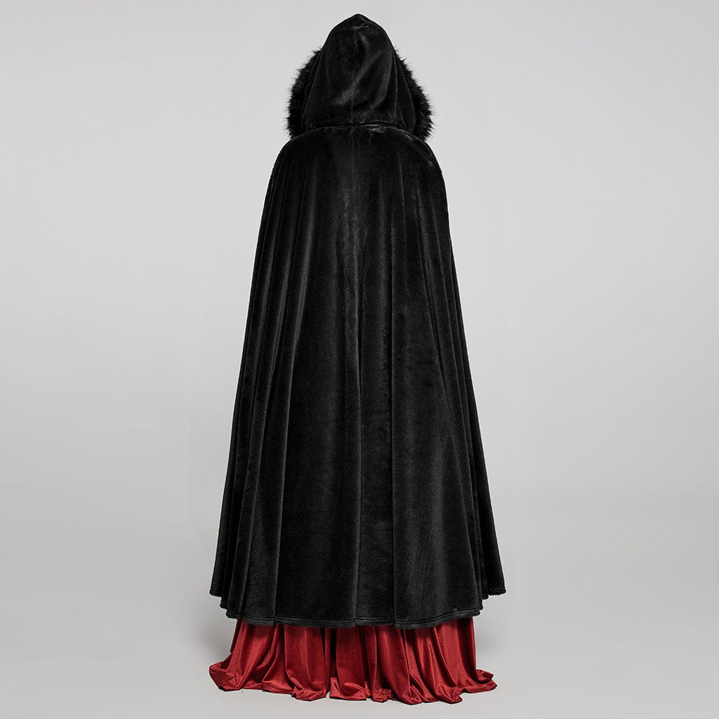 PUNK RAVE Women's Gothic Vintage Gradient Long Cloak