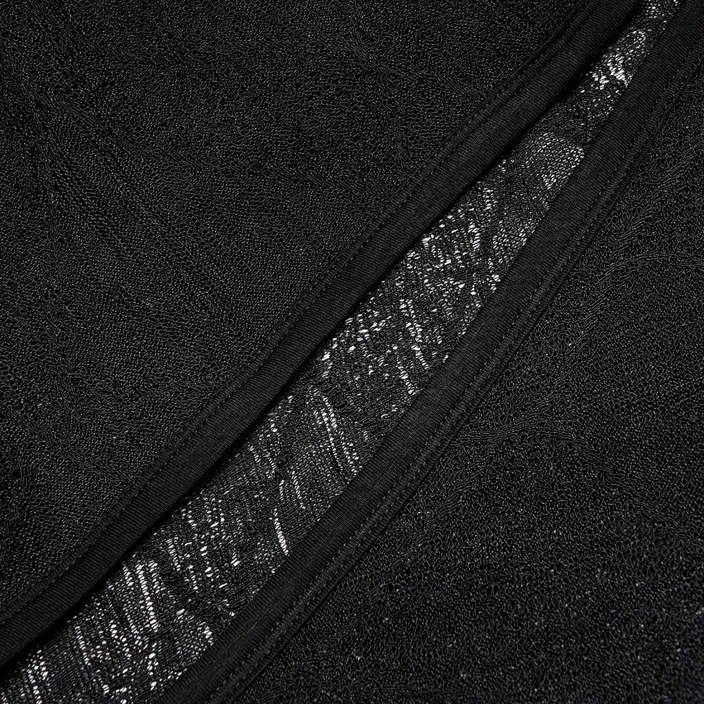 Punk Rave Women's Plus Size Gothic Back Skull Kimono Cardigan