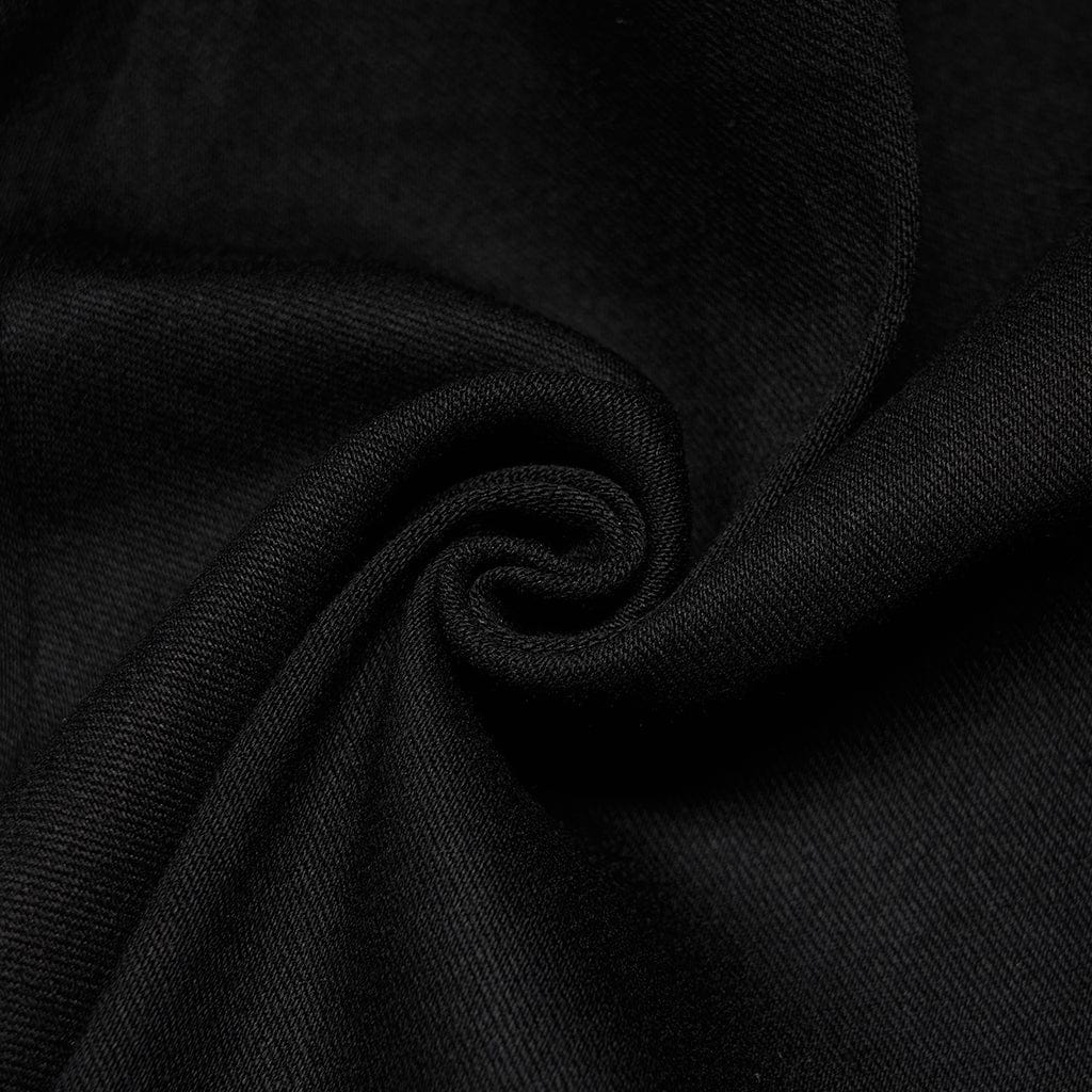 Punk Rave Women's Plus Size Punk Military Style Side Zip Long Sleeved Dress