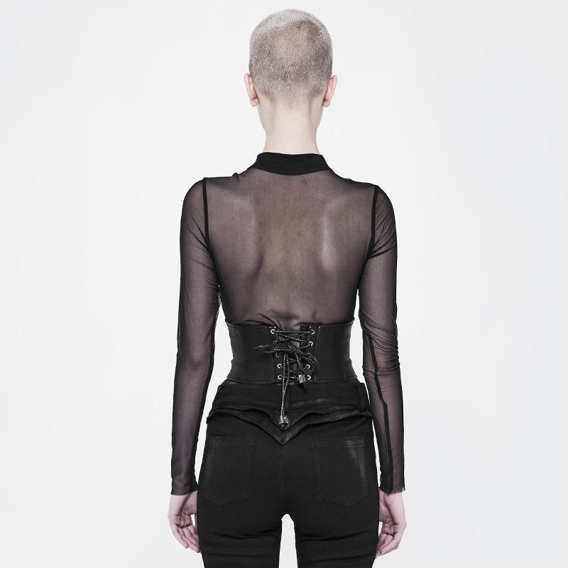 Women's Strappy Leather Punk Girdle