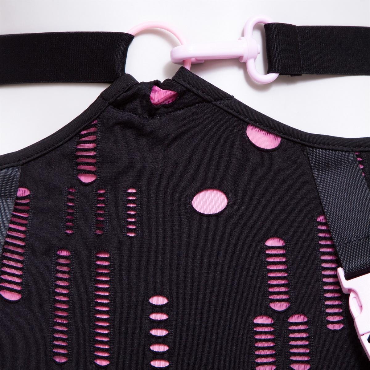 RNG Women's Grunge Contrast Color Ripped Skirt