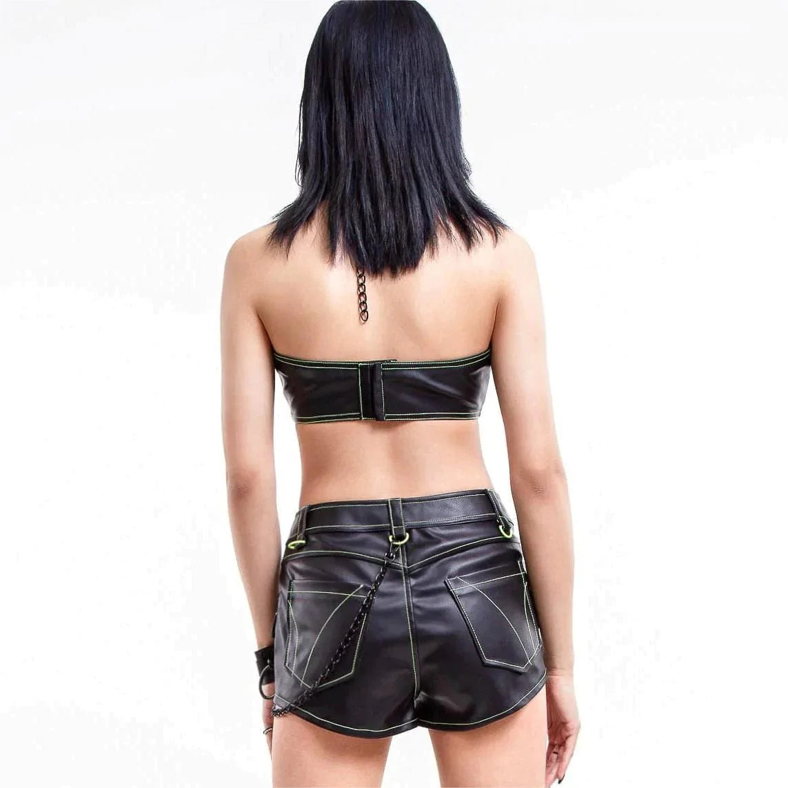 RNG Women's Punk Chain Halterneck Bustier