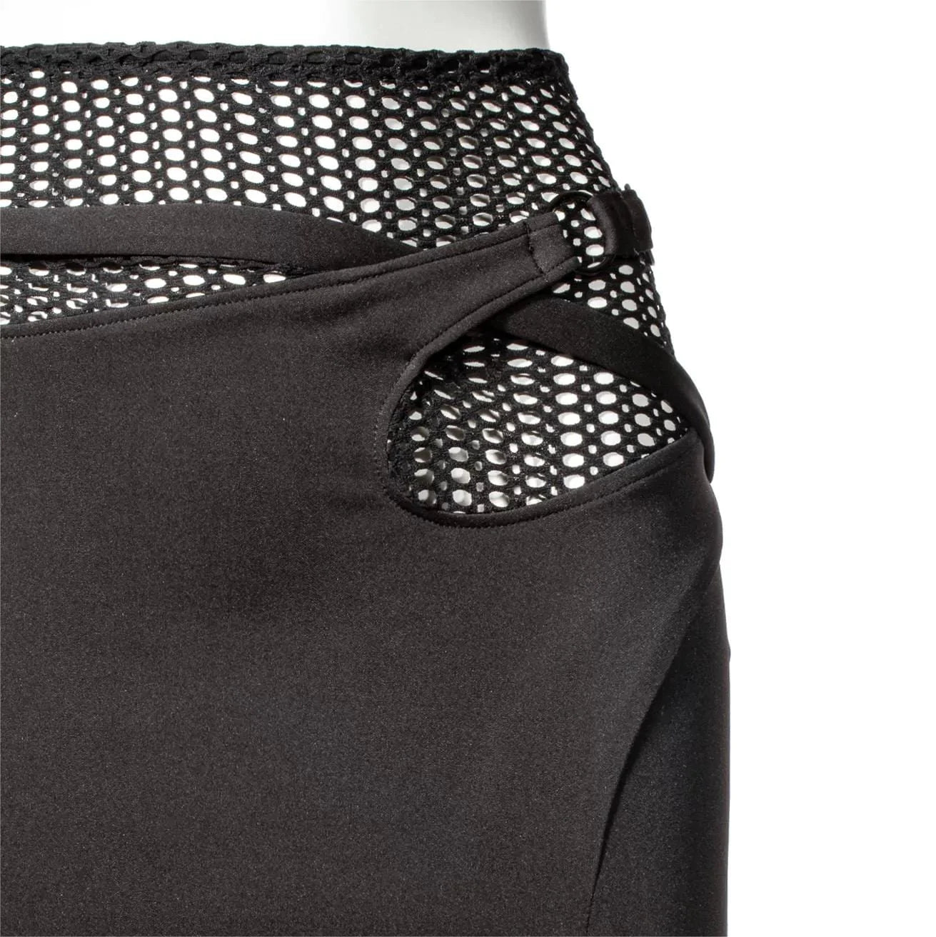 RNG Women's Punk Cutout Mesh Splice Skirt