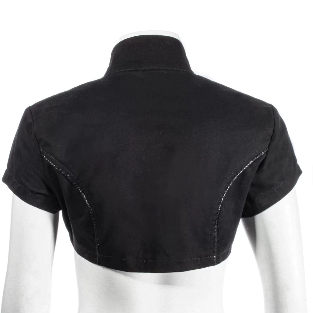 RNG Women's Punk Stand Collar Irregular Crop Top