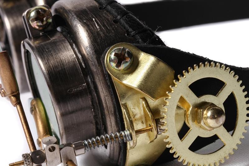 Men's Steampunk Welding Goggles with Gears