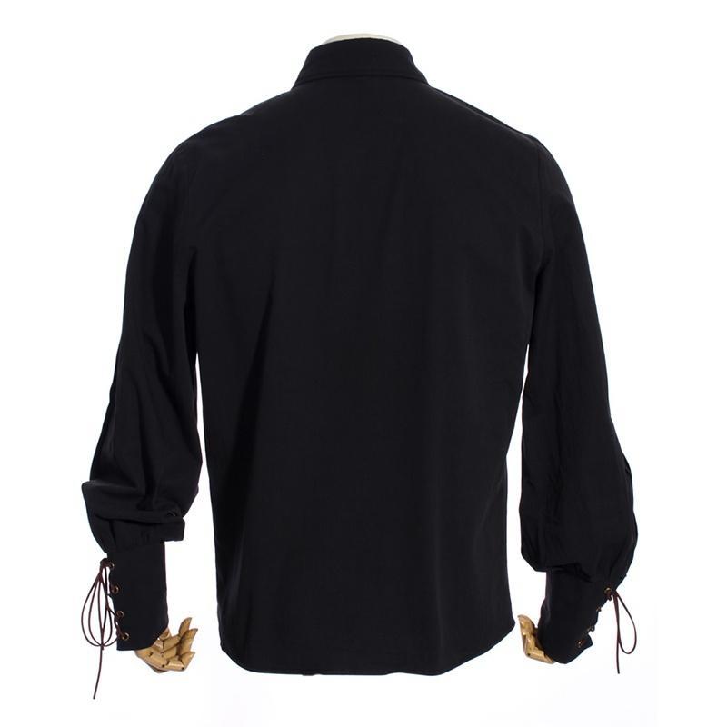 Men's Vintage Punk Shirt with Attached Jabot