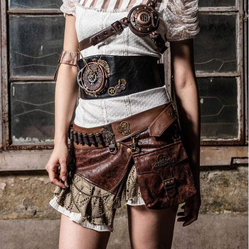 RQ-BL Steampunk Clock part Broad Waist Belt