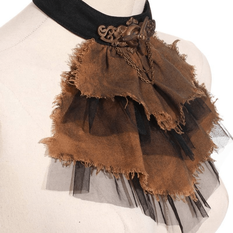 RQ-BL Steampunk Ruffled Shirt