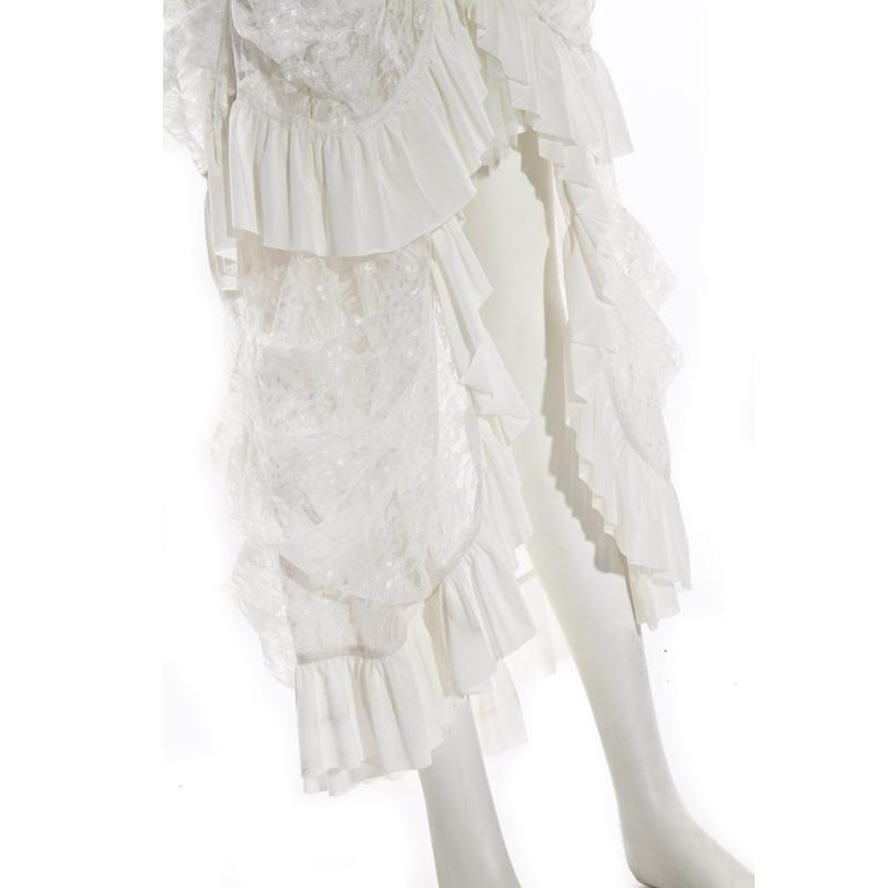 Vintage Long Ruched Layard Skirt