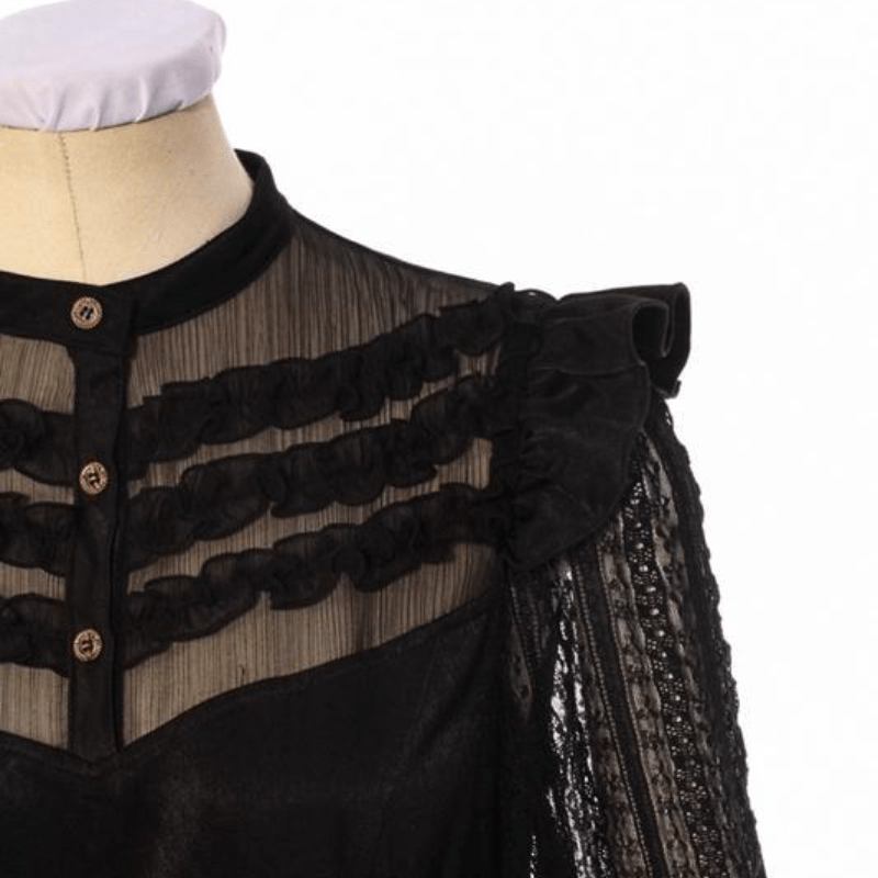 RQ-BL Women's Goth Middy Length Dress