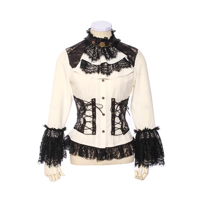 Women's Highly Detailed Steampunk Short Top