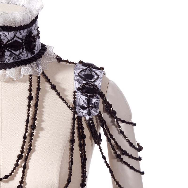 RQ-BL Women's Ornate Steampunk Neck And Shoulder Ornament