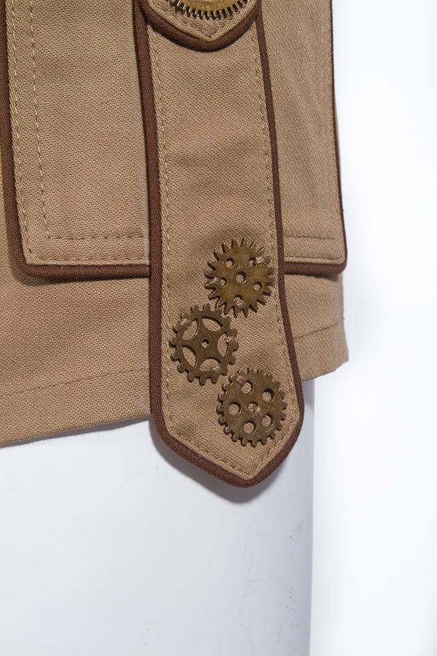 RQ-BL Women's Steampunk Gear Splice Cargo Shorts