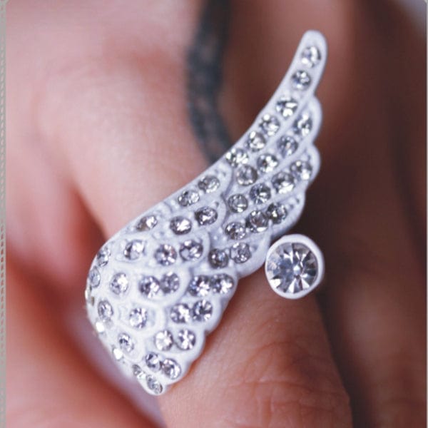 RQ-BL Women's Steampunk Poker Decors Ring