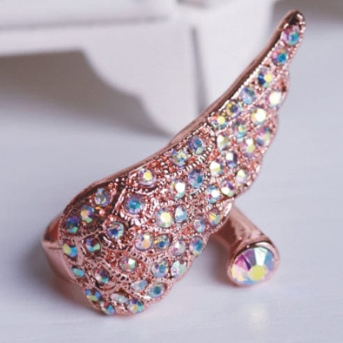 RQ-BL Women's Steampunk Poker Decors Ring