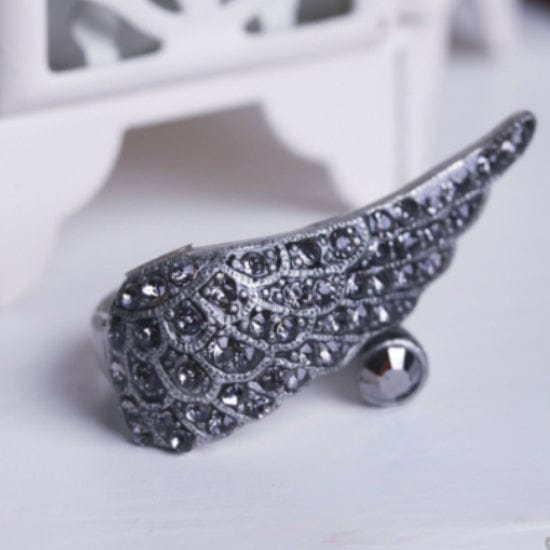 RQ-BL Women's Steampunk Poker Decors Ring