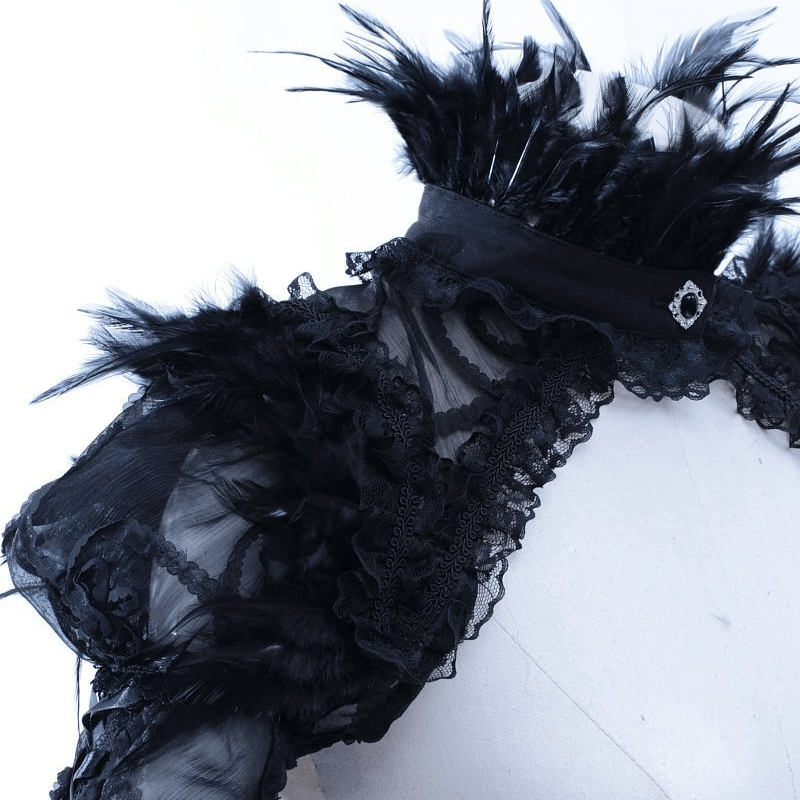 RQ-BL Women's Vintage Cape In Fine Lace