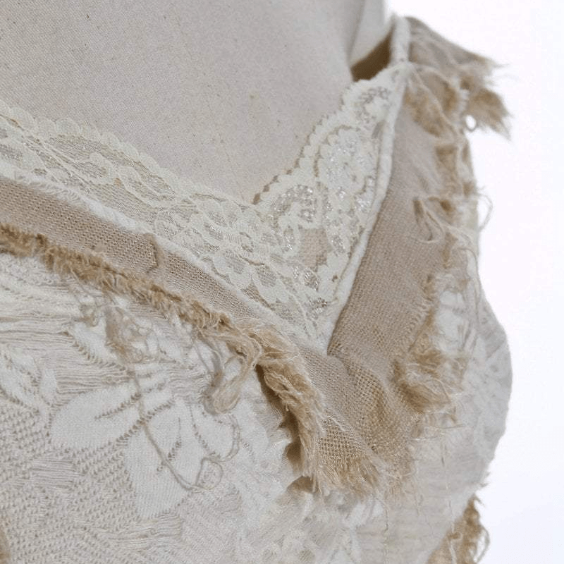 RQ-BL Women's Vintage Off shoulder Lace Short Top