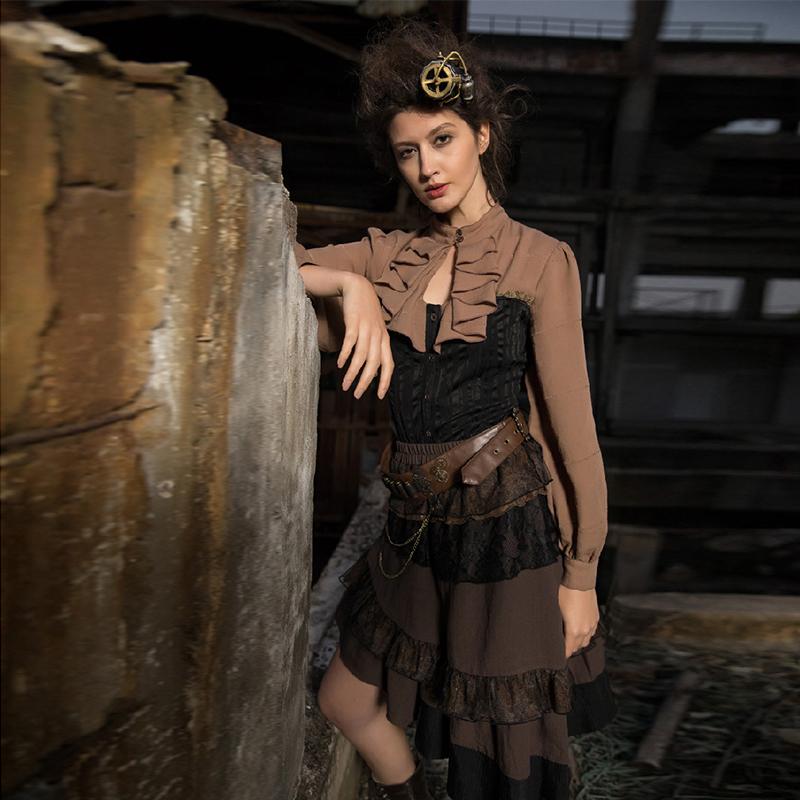 Women's Vintage Style Rounded Bottom Top