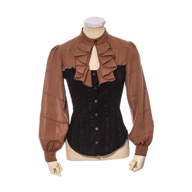 Women's Vintage Style Rounded Bottom Top