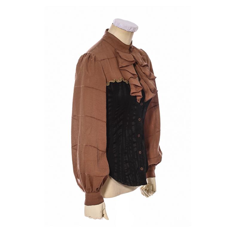 RQ-BL Women's Vintage Style Rounded Bottom Top